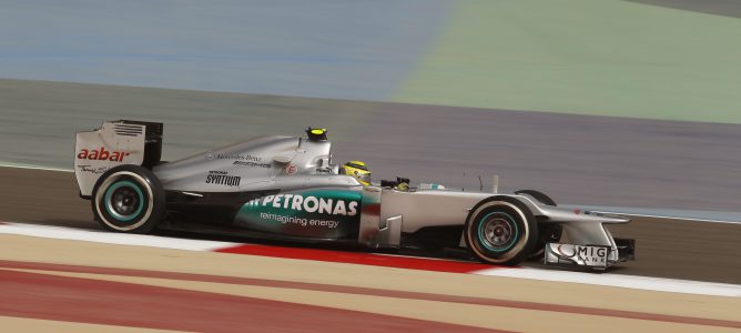 Nico Rosberg lidera la última sesión de entrenamientos libres del GP de Baréin2012