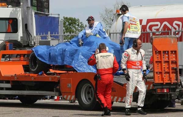 Motivo del accidente de Kovalainen: un fallo en la llanta