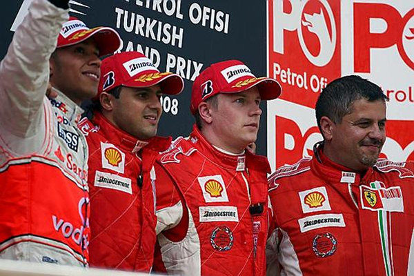 Massa, Hamilton, Raikkonen, el podio justo en Turquía