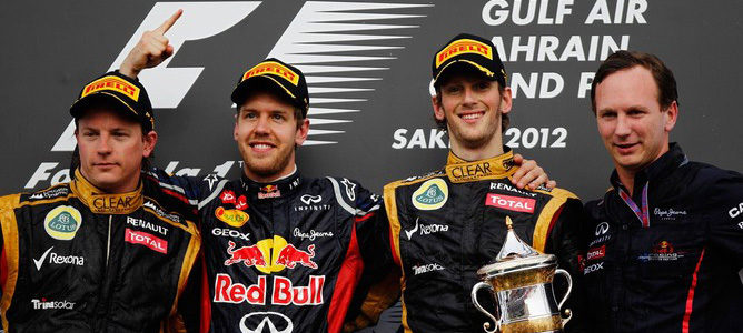 Sebastian Vettel gana el GP de Baréin 2012 y Kimi Räikkönen regresa al podio