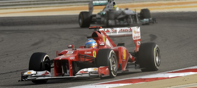 Fernando Alonso en el GP de Baréin