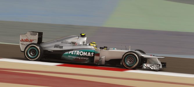 Nico Rosberg durante el GP de Baréin 2012