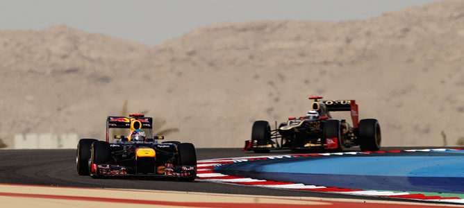 Un Red Bull en el circuito de Sakhir