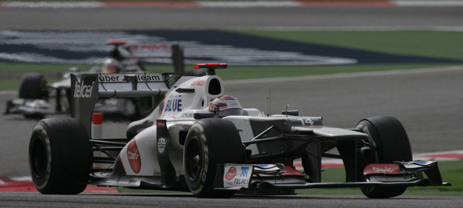 Un Sauber en el circuito de Sakhir