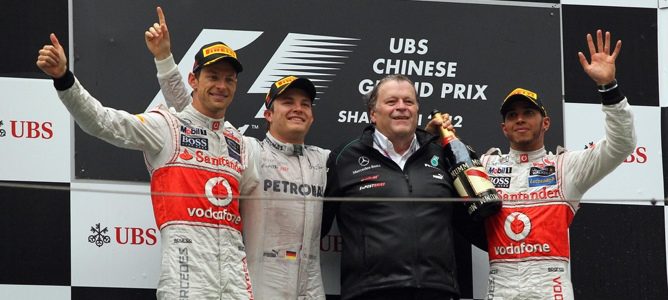 podio GP China 2012