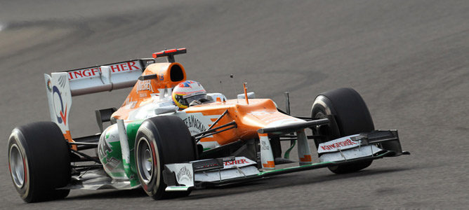 Paul di Resta en el circuito de Sakhir