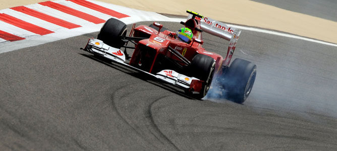 Felipe Massa en el circuito de Sakhir