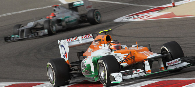 Nico Hulkenberg en el circuito de Sakhir