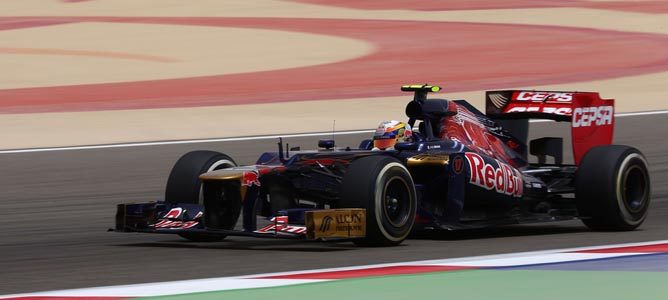 Jean-Eric Vergne en el circuito de Sakhir