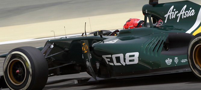 Heikki Kovalainen en el circuito de Sakhir