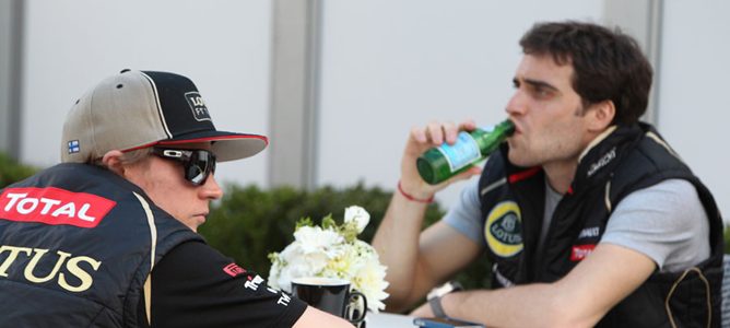 Jérôme d'Ambrosio con Kimi Räikkönen