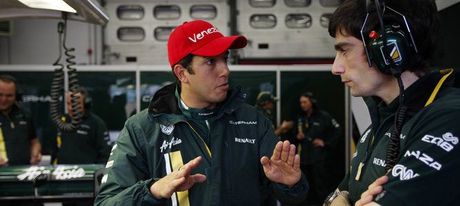 Rodolfo González con Caterham en los test de Mugello