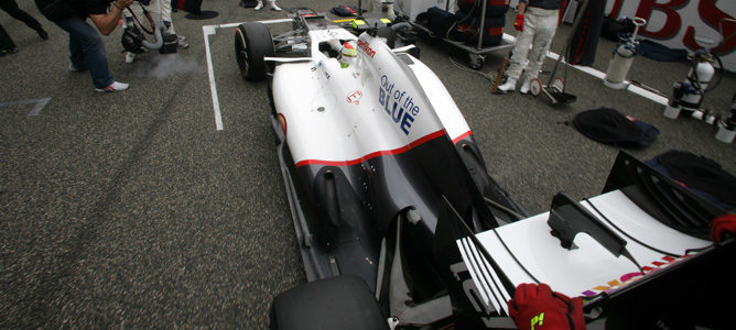 El Sauber de Sergio Pérez en la parrilla de China 2012