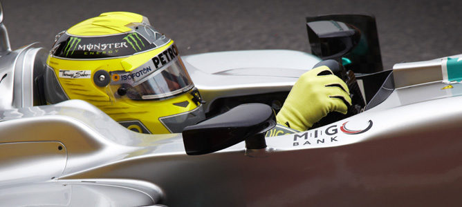 Nico Rosberg en los test de Mugello con Mercedes