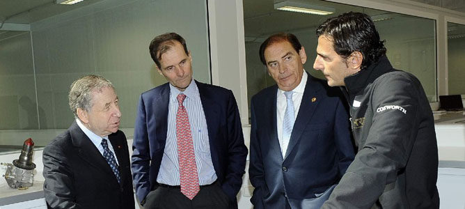 Jean Todt, Luis Pérez Sala, Carlos Gracia y Pedro de la Rosa