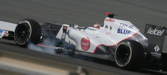 Kamui Kobayashi en Sakhir