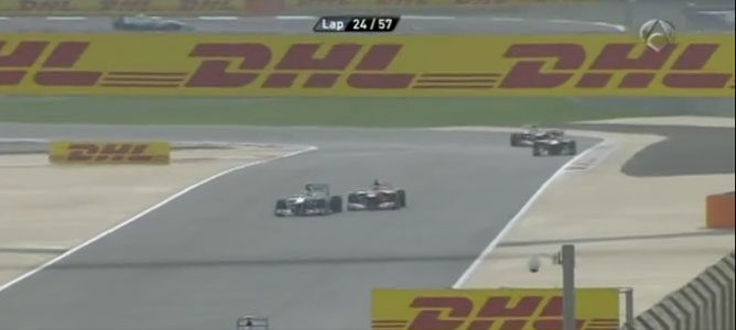 Rosberg y Alonso en el GP de Baréin