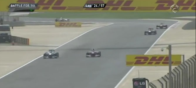 Rosberg y Alonso en el GP de Baréin