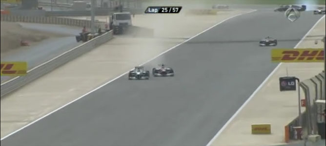 Rosberg y Alonso en el GP de Baréin