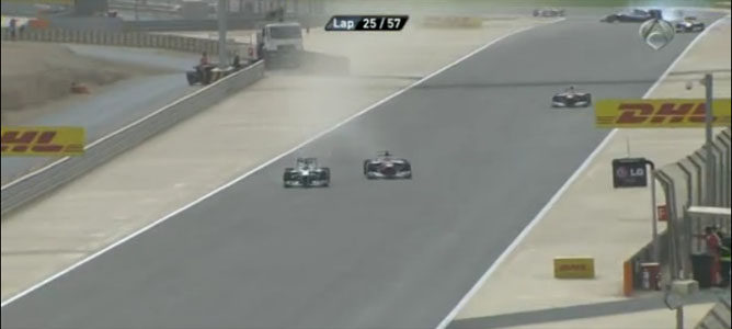 Rosberg y Alonso en el GP de Baréin