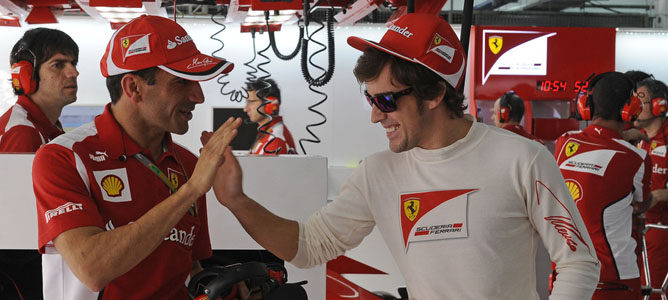 Marc Gené y Fernando Alonso