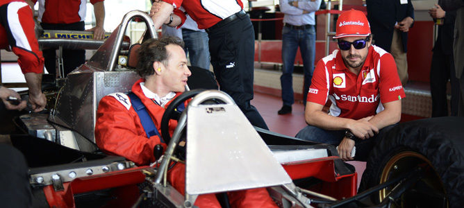 Jacques Villeneuve y Fernando Alonso en Fiorano