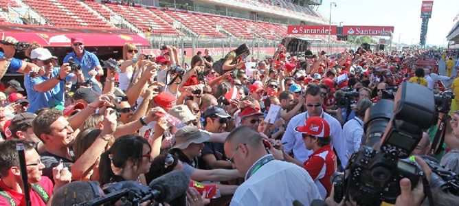 Fernando Alonso en Montmeló