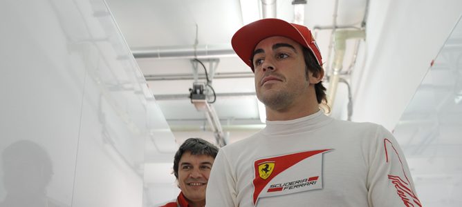 Fernando Alonso en Montmeló