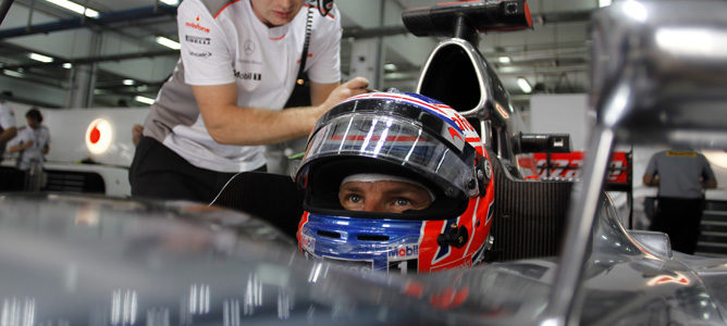 Jenson Button encabeza los segundos libres del Gran Premio de España 2012