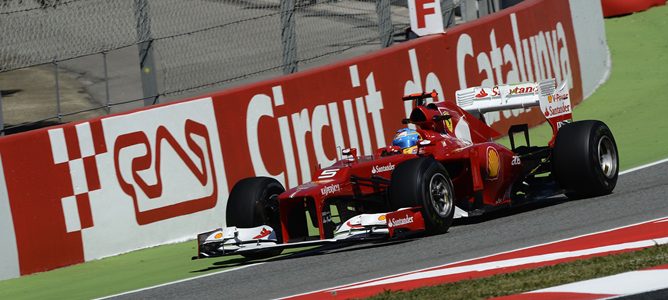 Fernando Alonso en el GP de España