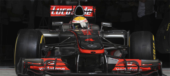 'Pole' para Lewis Hamilton, por delante de Maldonado y Alonso, en el GP de España 2012