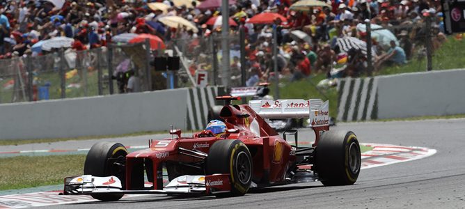 Fernando Alonso en el Gran Premio de España 2012