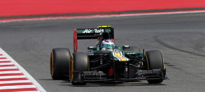 Un Caterham en el asfalto de Montmeló