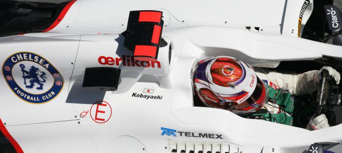 Kamui Kobayashi en el GP de España