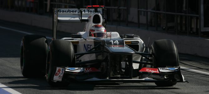 Kamui Kobayashi en el GP de España