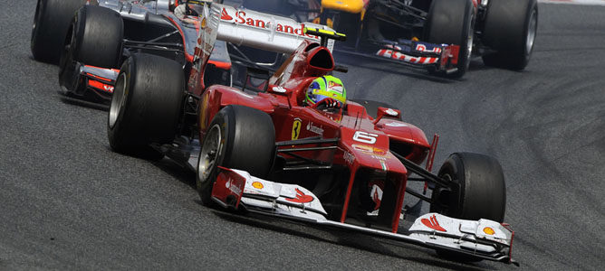 Massa rueda en el asfalto de Montmeló