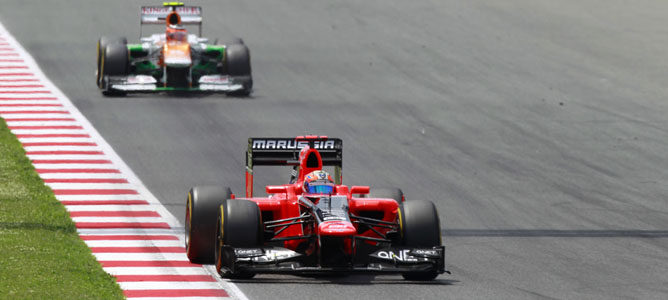 Glock rueda en el asfalto de Montmeló