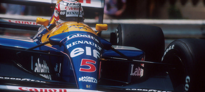 Nigel Mansell, campeón del mundo en 1992