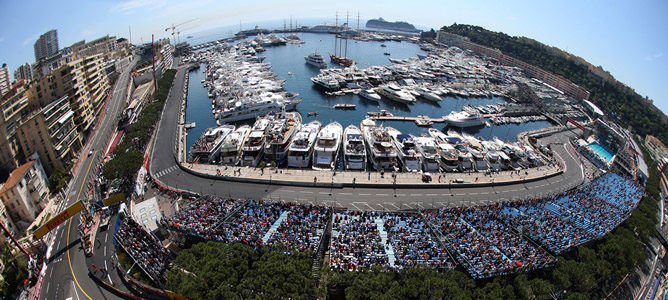 Vista del puerto del circuito de montecarlo