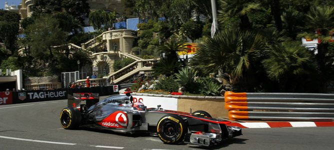 Jenson Button en la clasificación de Mónaco 2012