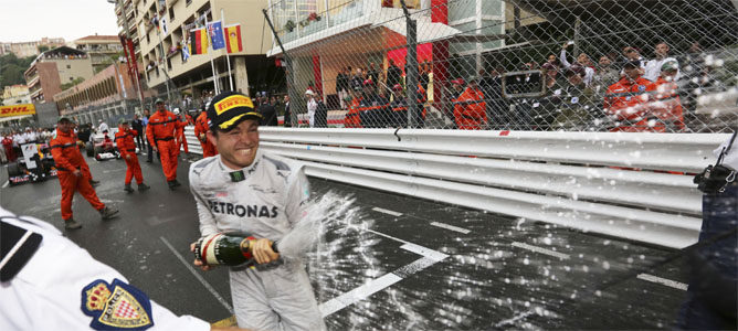 Rosberg celebra su podio