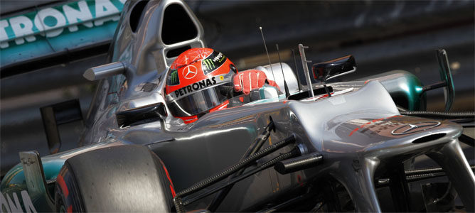 Schumacher rodando en Monaco