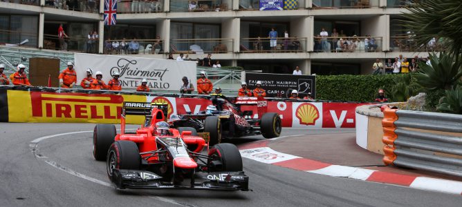 Charles Pic en el GP de Mónaco