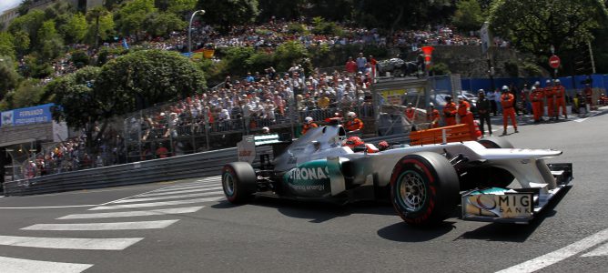 Michael Schumacher en el GP de Mónaco