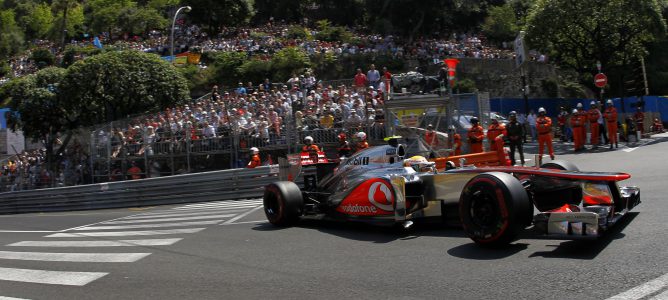 Lewis Hamilton en el GP de Mónaco