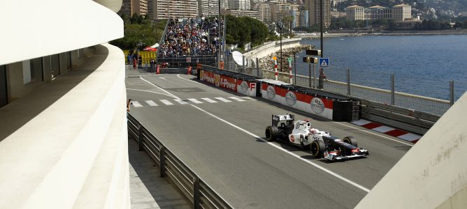 Kamui Kobayashi en el GP de Mónaco