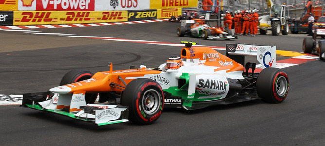 Nico Hulkenberg durante la disputa del GP de Mónaco