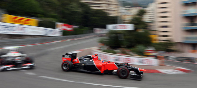 Timo Glock durante la disputa del GP de Mónaco