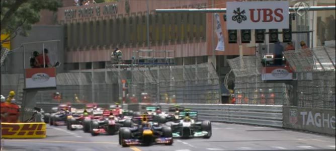 Salida del GP de Mónaco