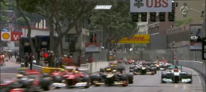 Salida del GP de Mónaco